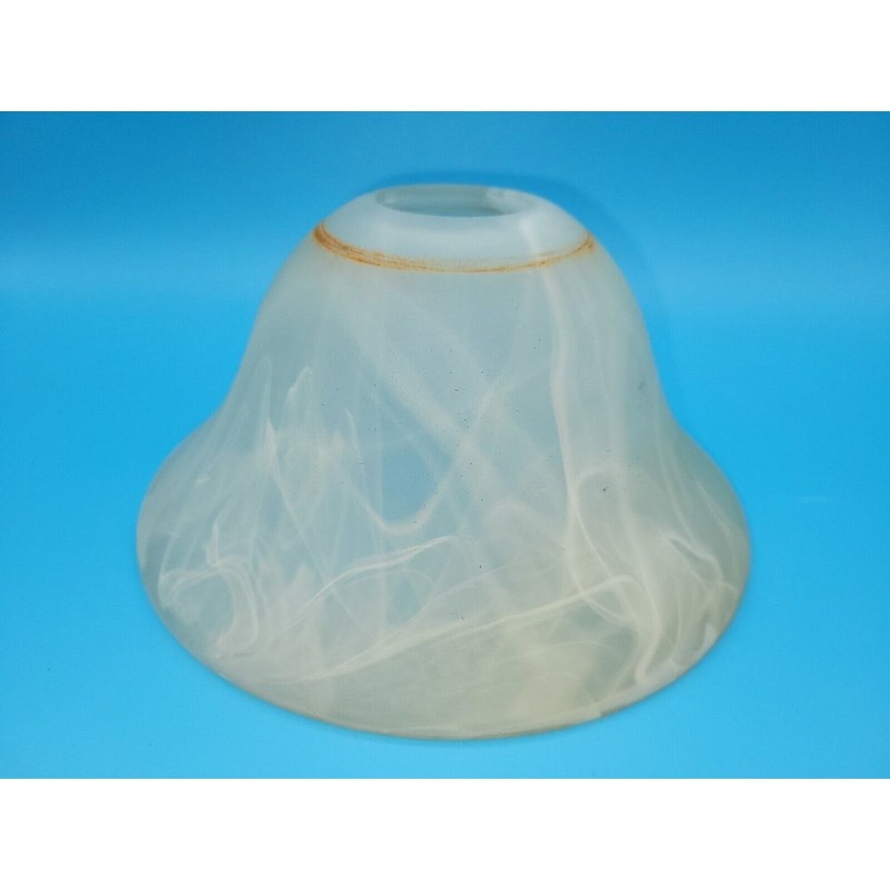 Smoke swirls frosted Glass Lamp Shade Ceiling Fan Shades 7 1/2" Diam, 3 7/8" H